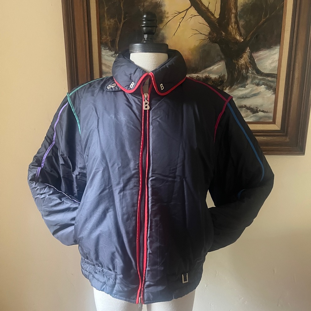 BOGNER Rainbow Puffer Cropped Jacket Ski Winter Snow - Medium